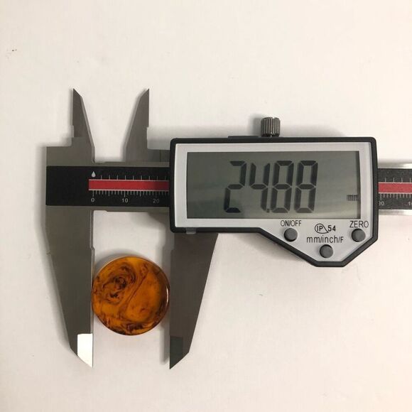 vtg bakelite translucent root beer swirl round chips 15 gram lot of 5 chips - Picture 3 of 7